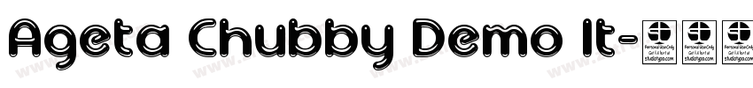 Ageta Chubby Demo It字体转换